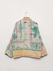 The Ladhiya Quilted Patchwork Kantha Jacket