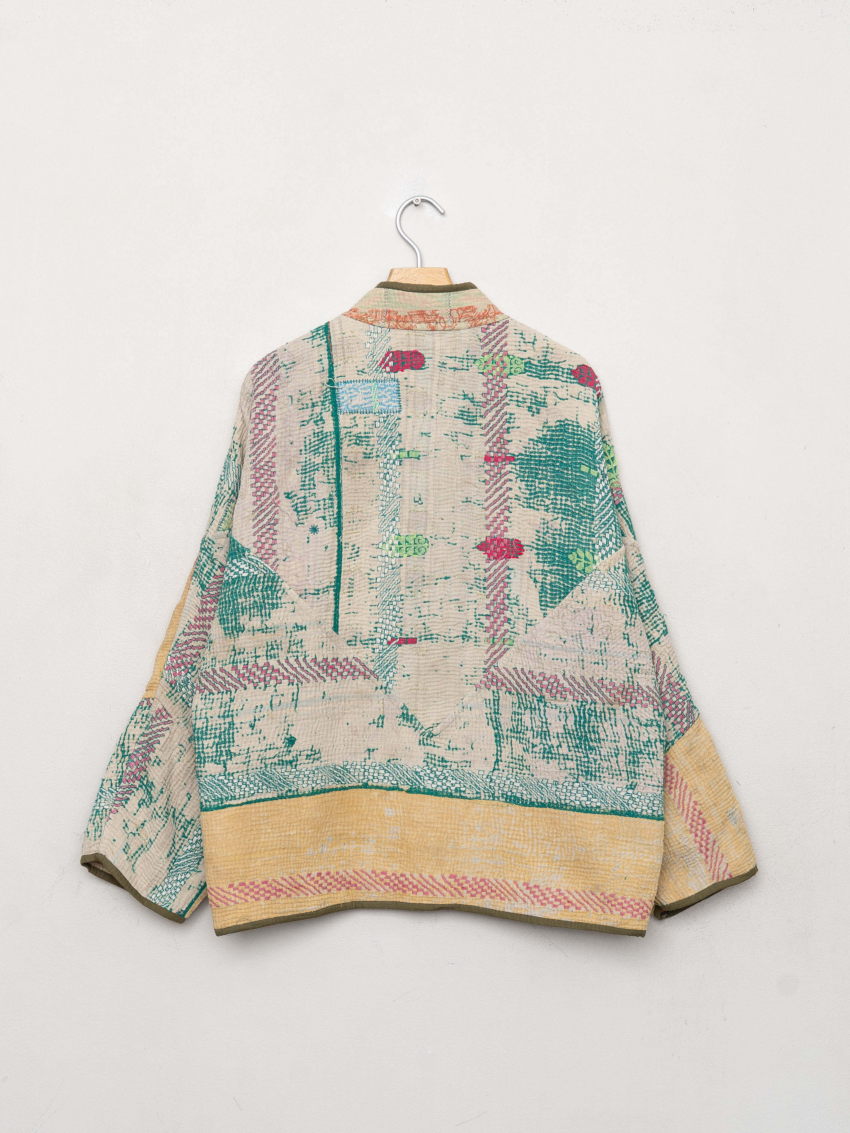 The Ladhiya Quilted Patchwork Kantha Jacket