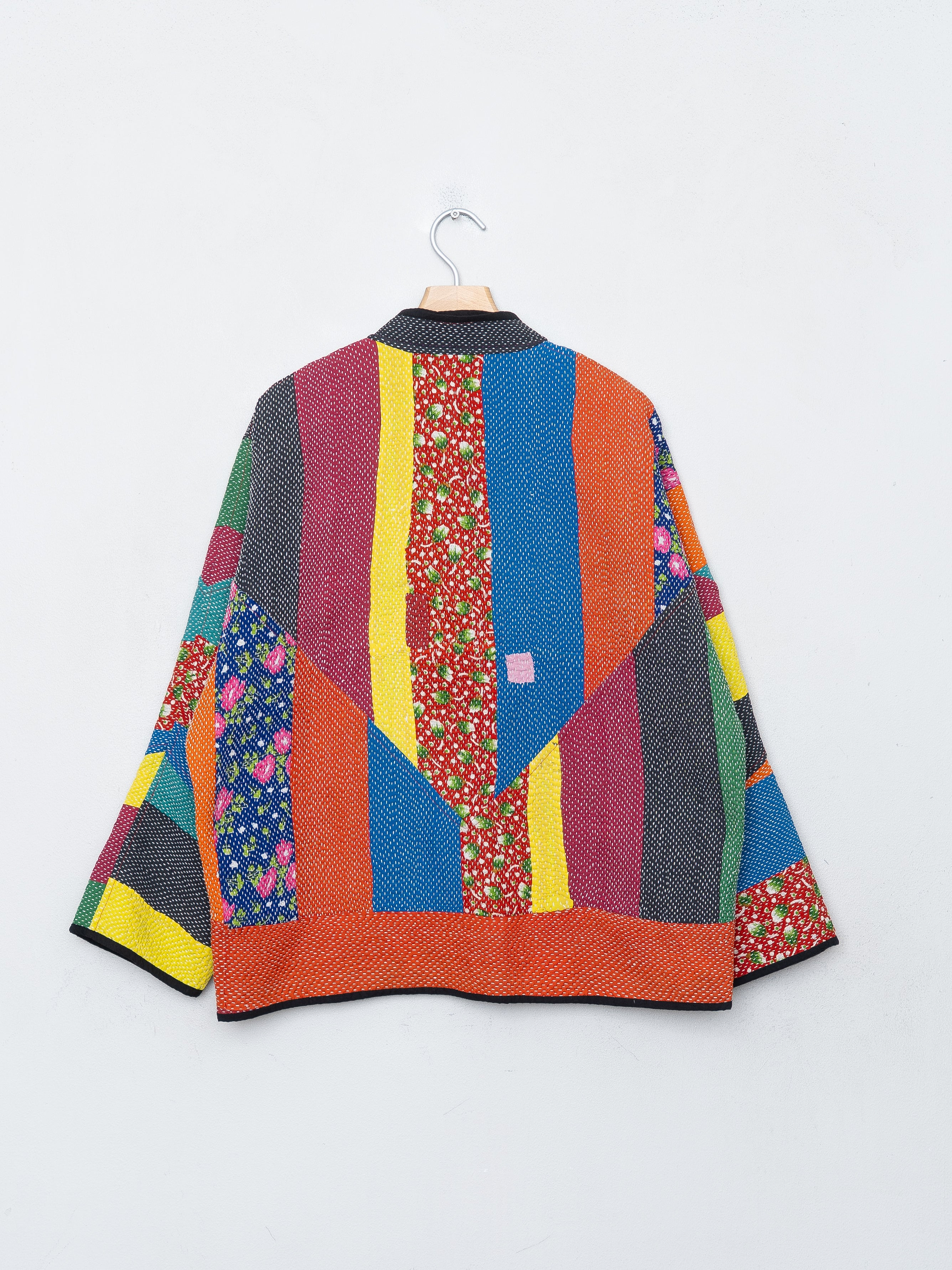 The Ladhiya Quilted Patchwork Kantha Jacket