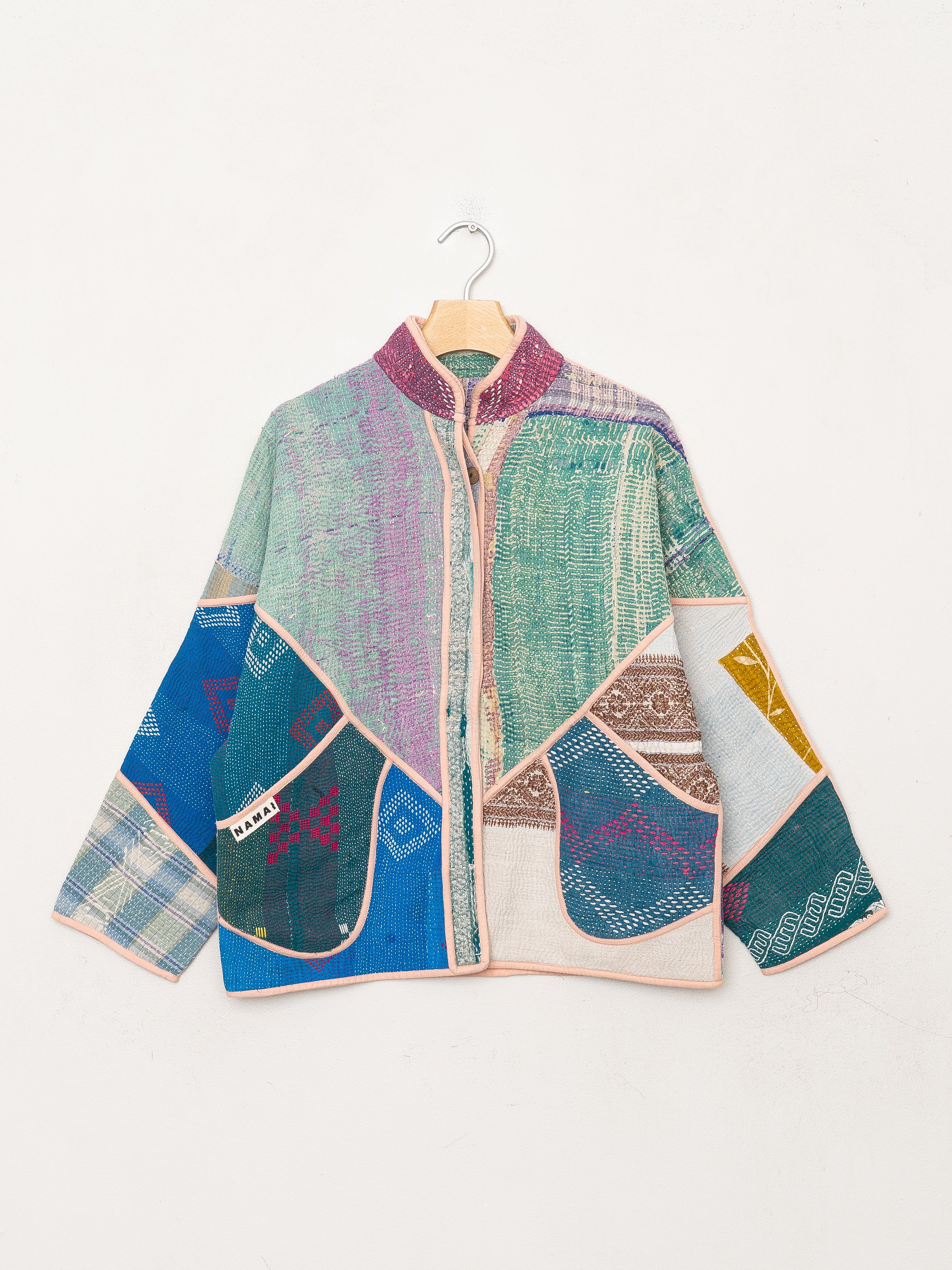 The Ladhiya Petite Quilted Patchwork Kantha Jacket
