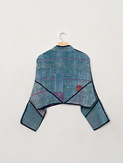 The Kaira Cropped Quilted Patchwork Kantha Jacket Wholesale