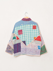 The Ladhiya Petite Quilted Patchwork Kantha Jacket