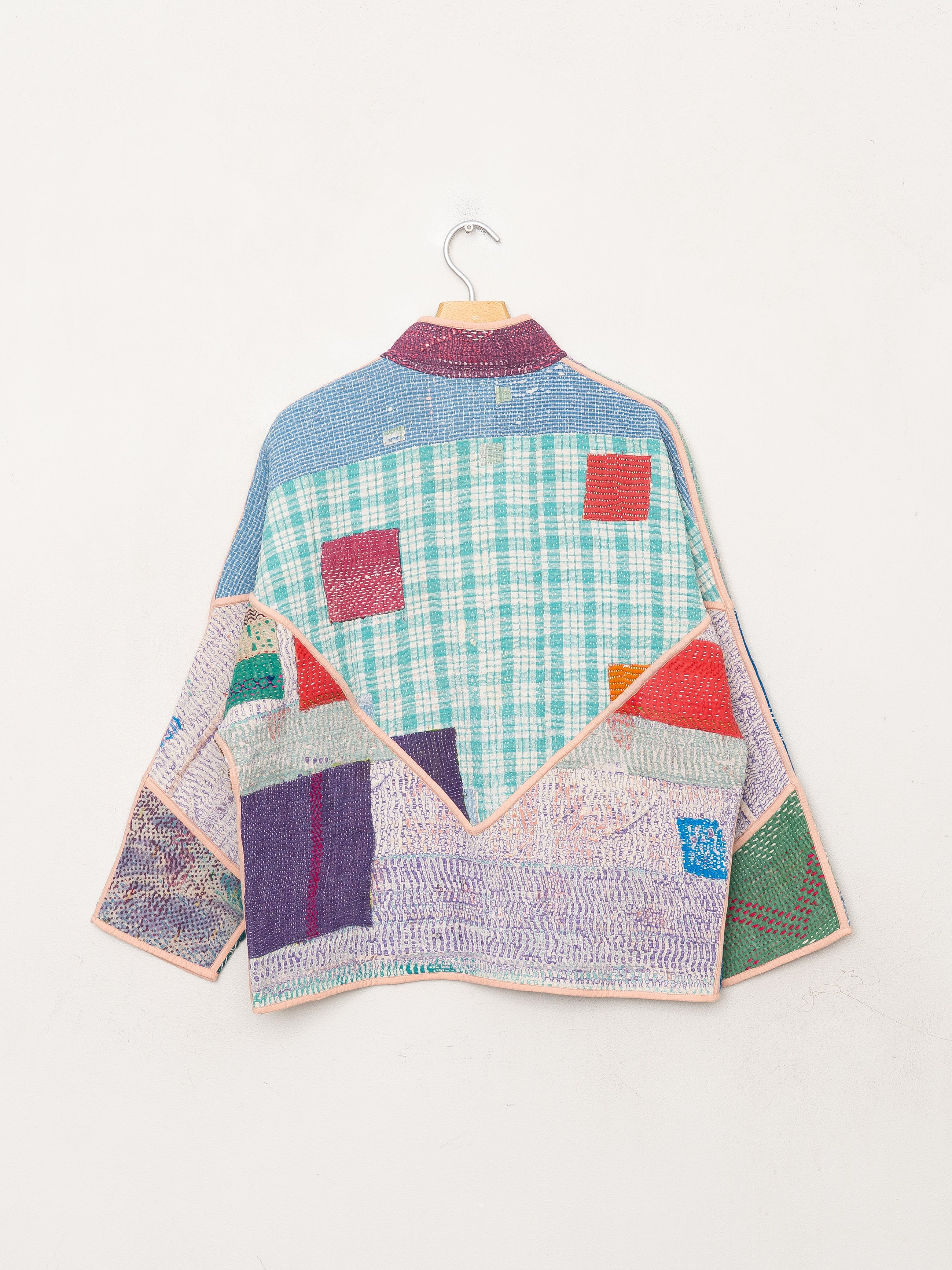 The Ladhiya Petite Quilted Patchwork Kantha Jacket