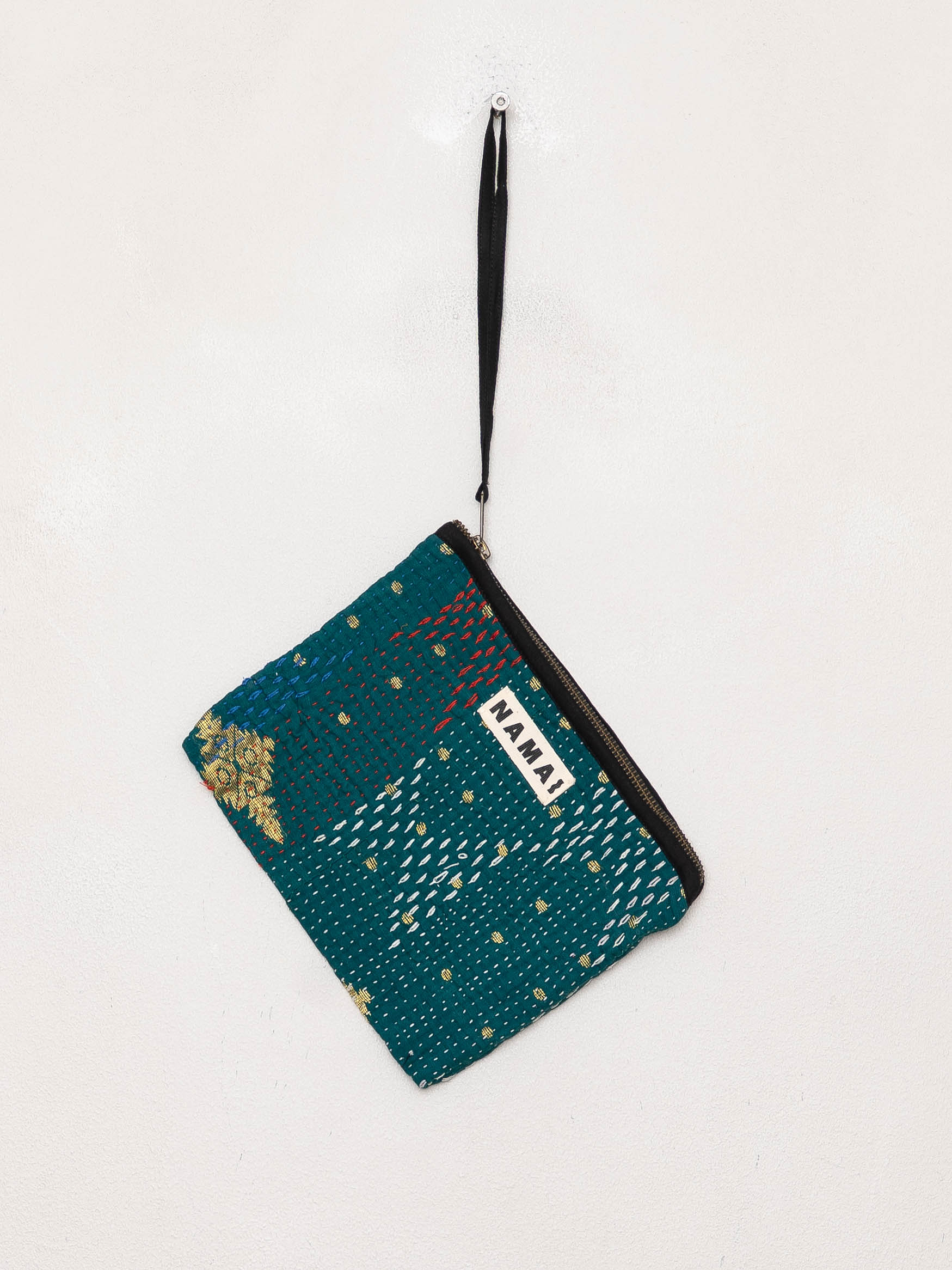 The Biju Vintage Kantha Quilted Zipper Pouch