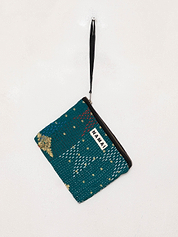 The Biju Vintage Kantha Quilted Zipper Pouch