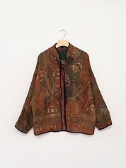 The Ladhiya Quilted Suzani Kantha Jacket