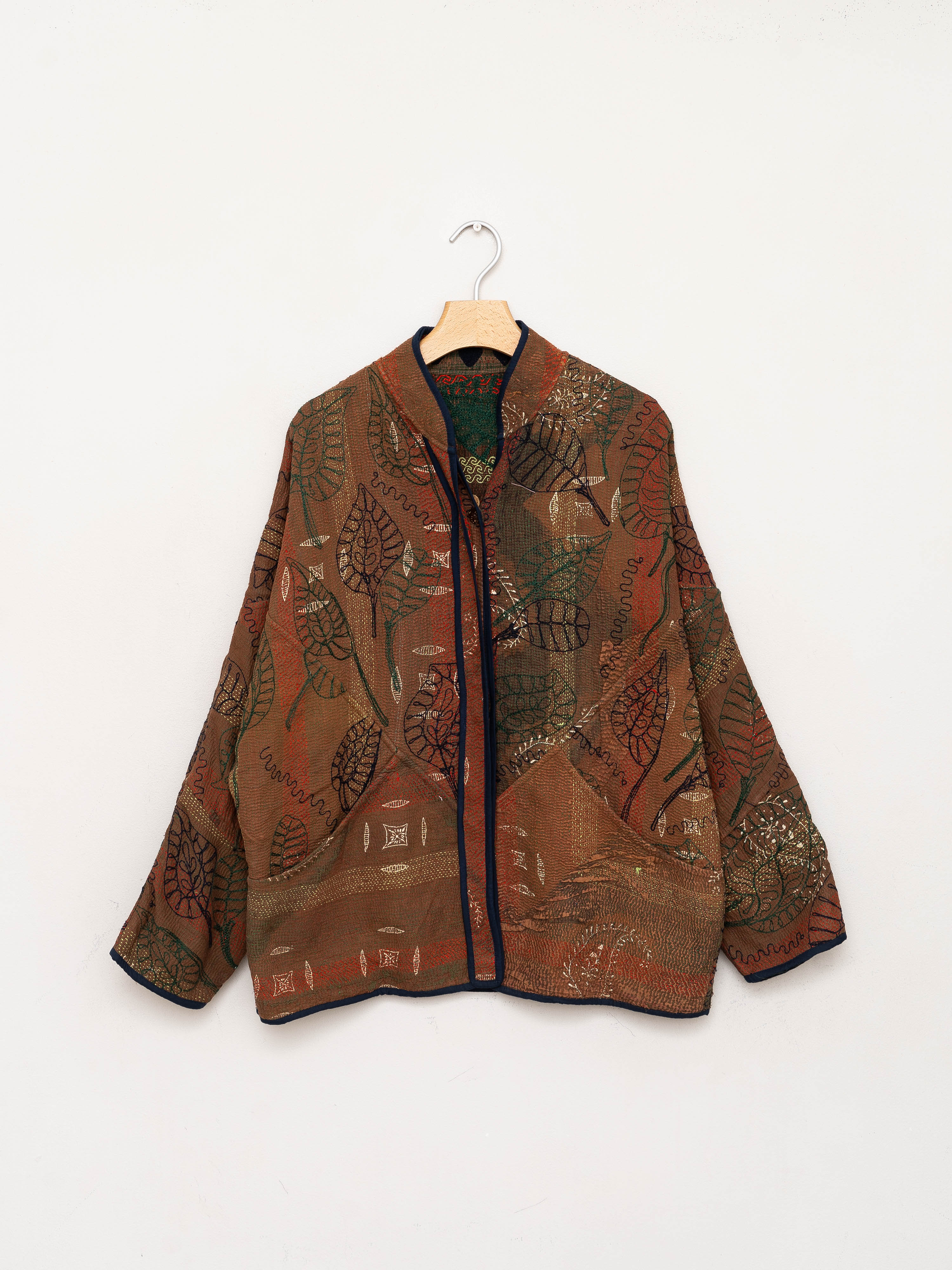 The Ladhiya Quilted Suzani Kantha Jacket