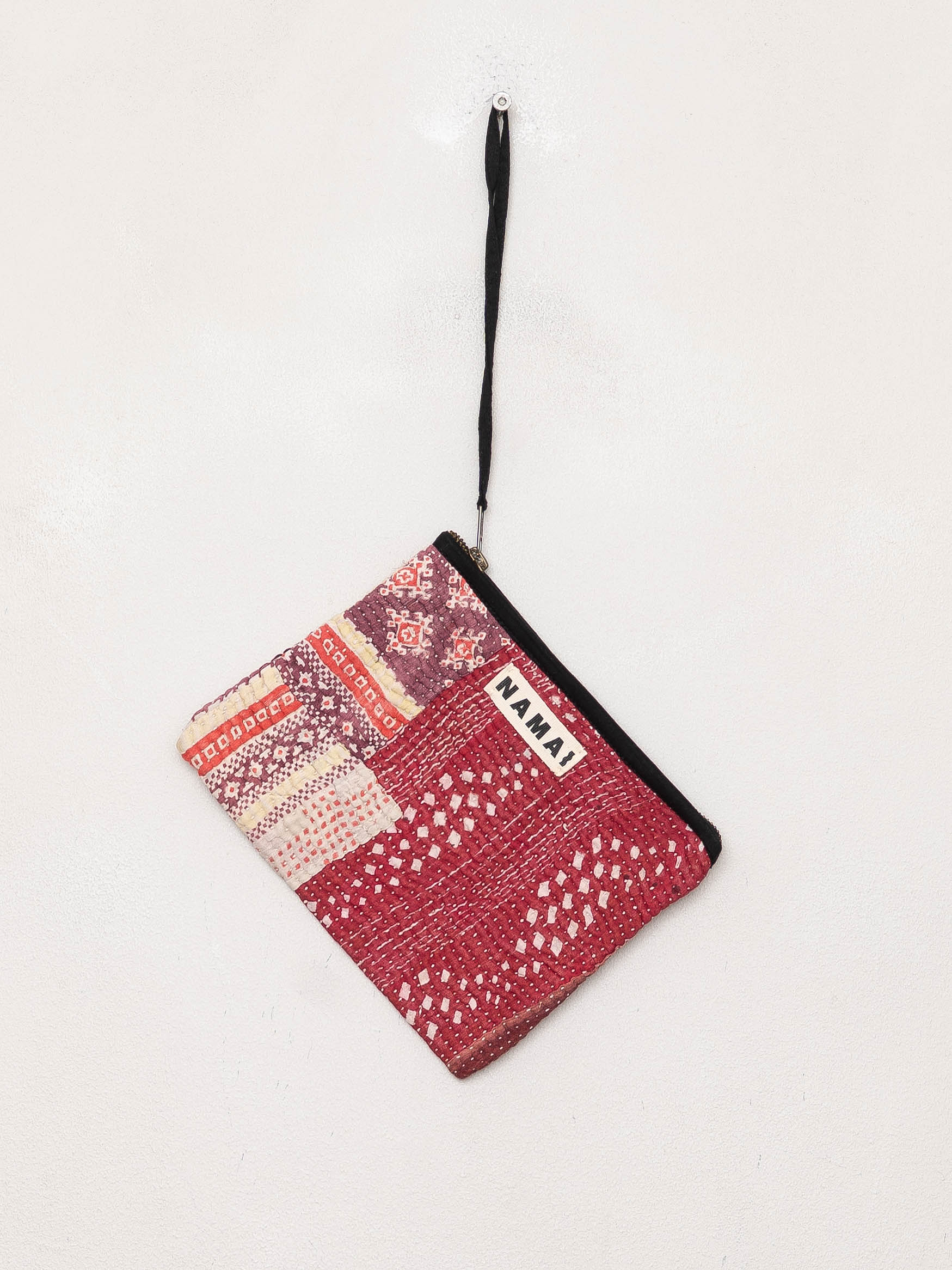 The Biju Vintage Kantha Quilted Zipper Pouch