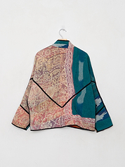 The Ladhiya Petite Quilted Patchwork Kantha Jacket