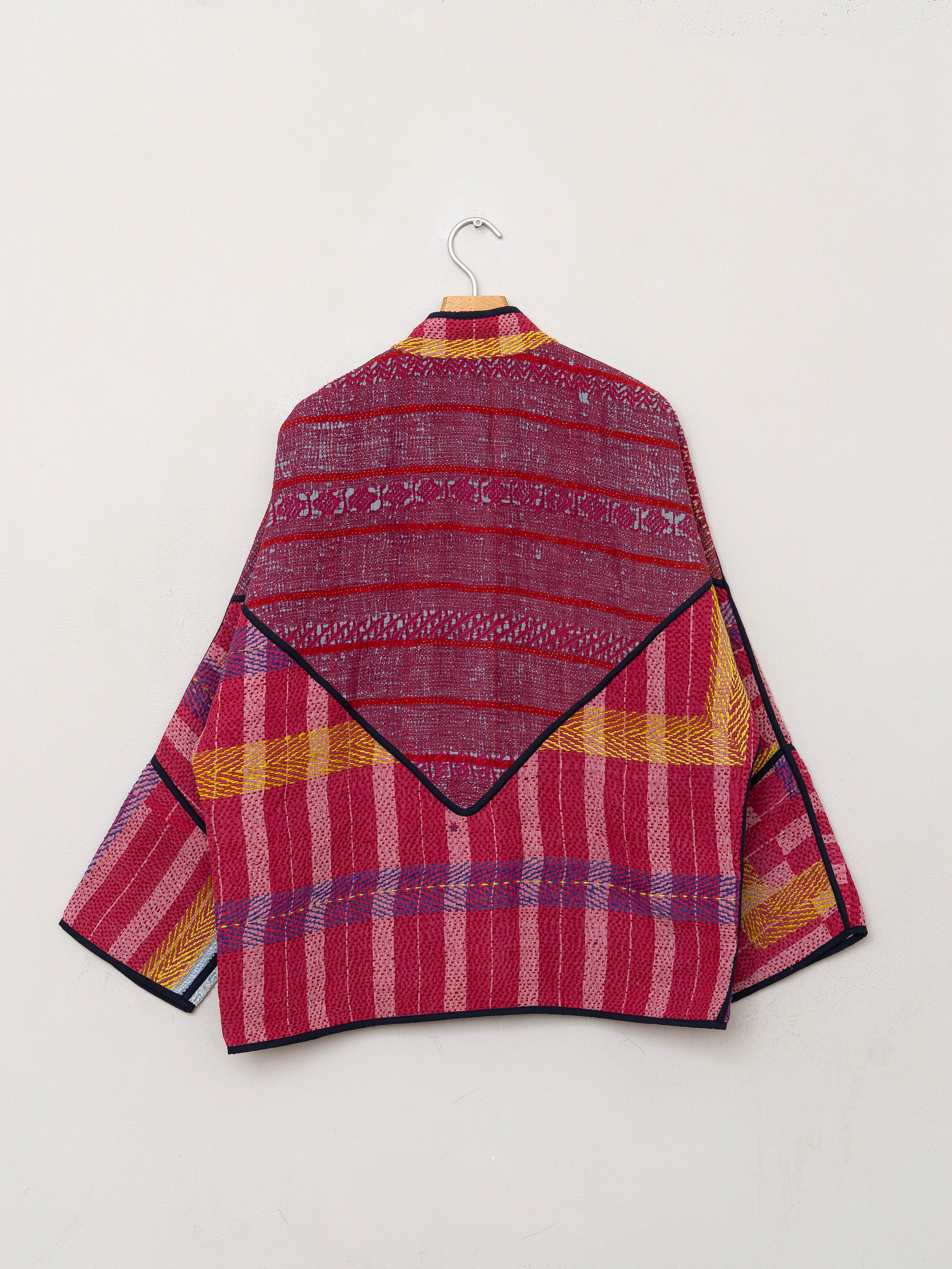 The Ladhiya Quilted Patchwork Kantha Jacket
