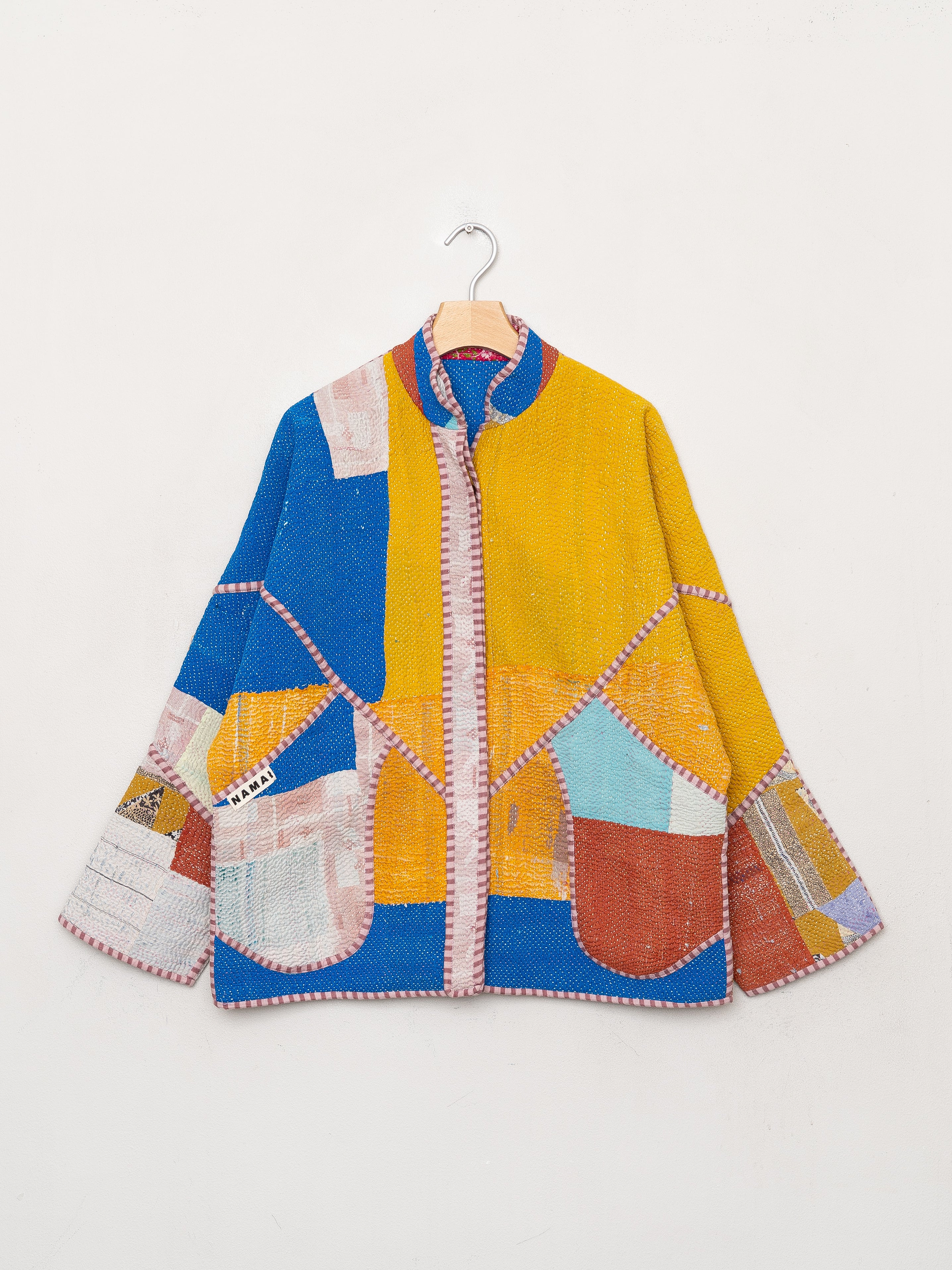 The Ladhiya Quilted Patchwork Kantha Jacket