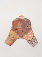 The Kaira Cropped Suzani Quilted Kantha Jacket