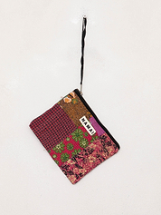 The Biju Vintage Kantha Quilted Zipper Pouch