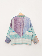 The Ladhiya Petite Quilted Patchwork Kantha Jacket