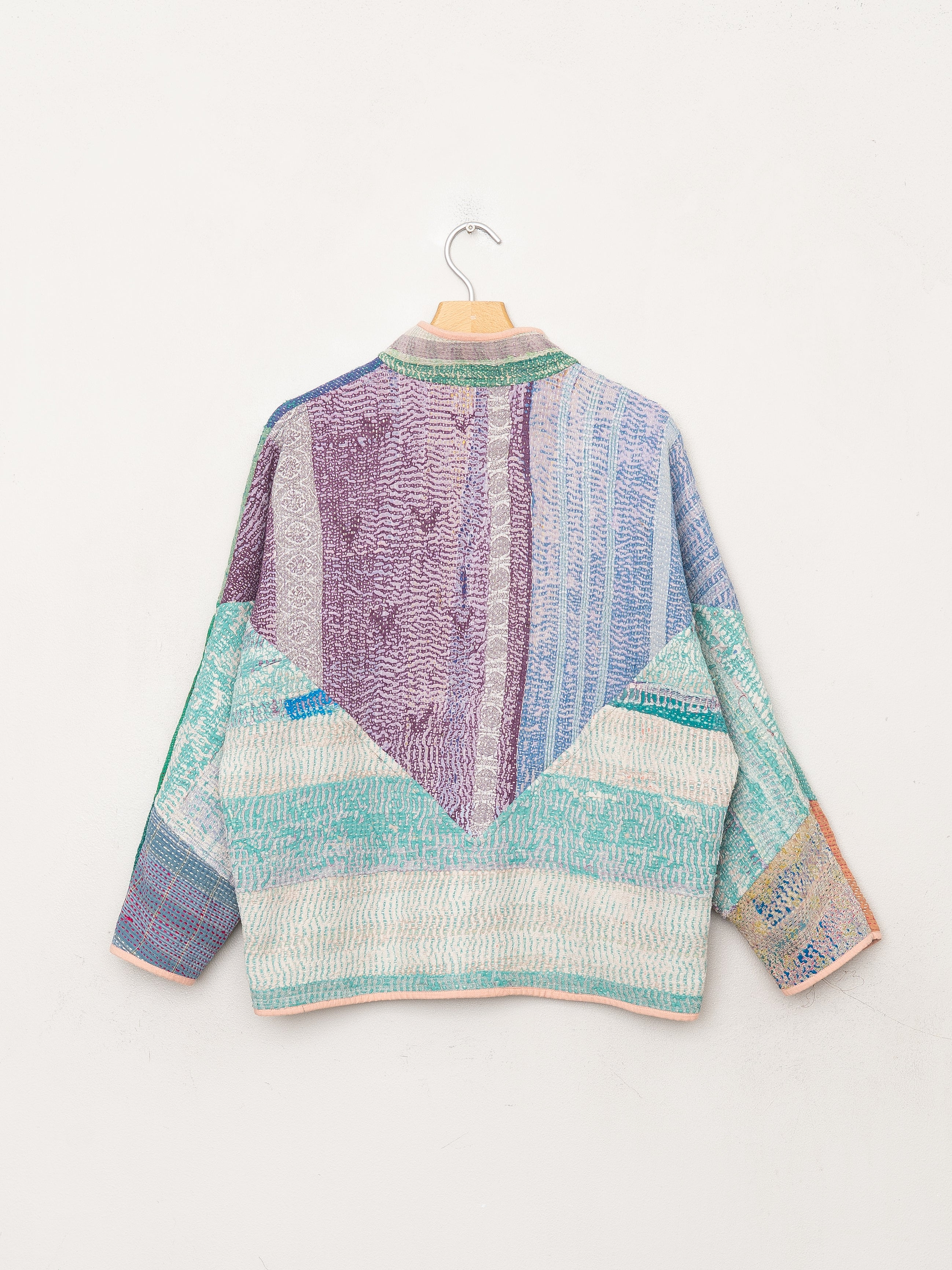 The Ladhiya Petite Quilted Patchwork Kantha Jacket