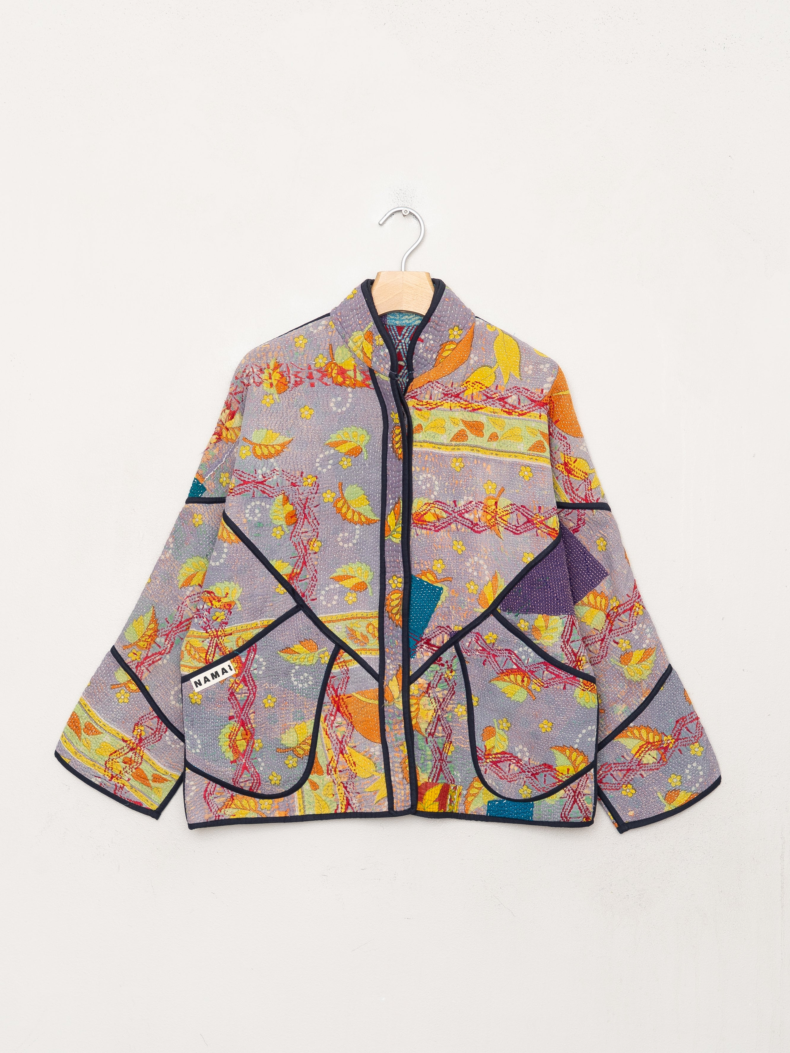 The Ladhiya Petite Quilted Patchwork Kantha Jacket
