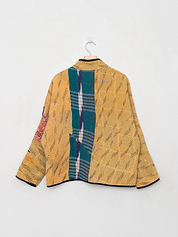The Ladhiya Petite Quilted Patchwork Kantha Jacket