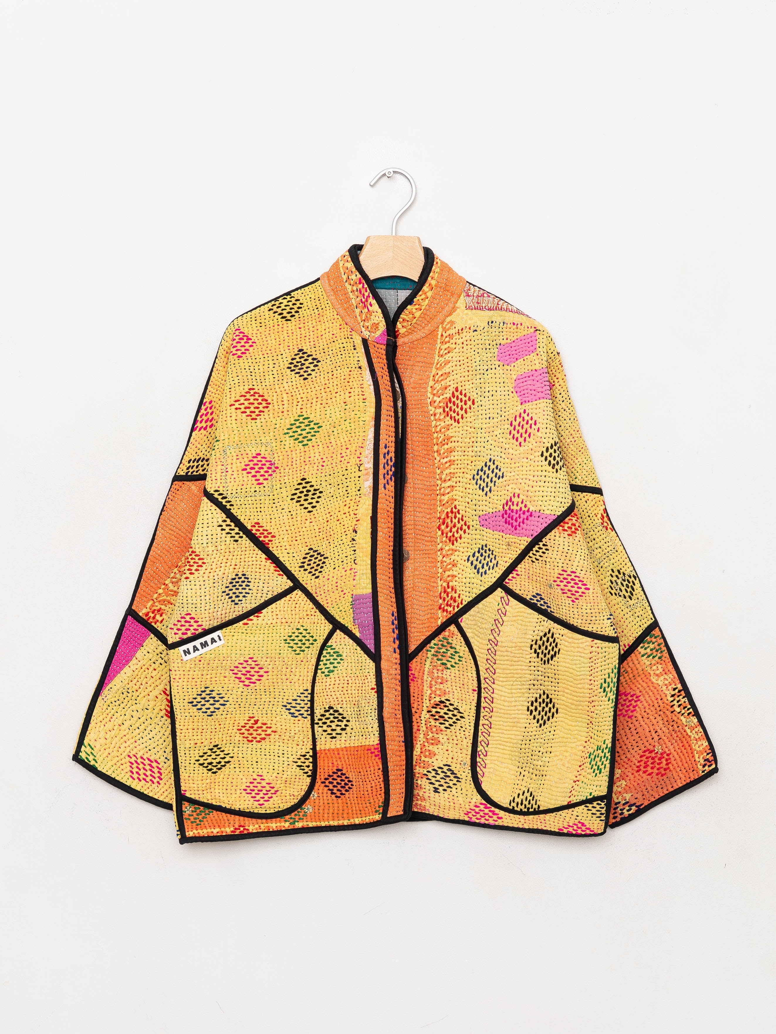 The Ladhiya Quilted Patchwork Kantha Jacket