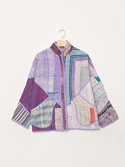 The Ladhiya Petite Quilted Patchwork Kantha Jacket