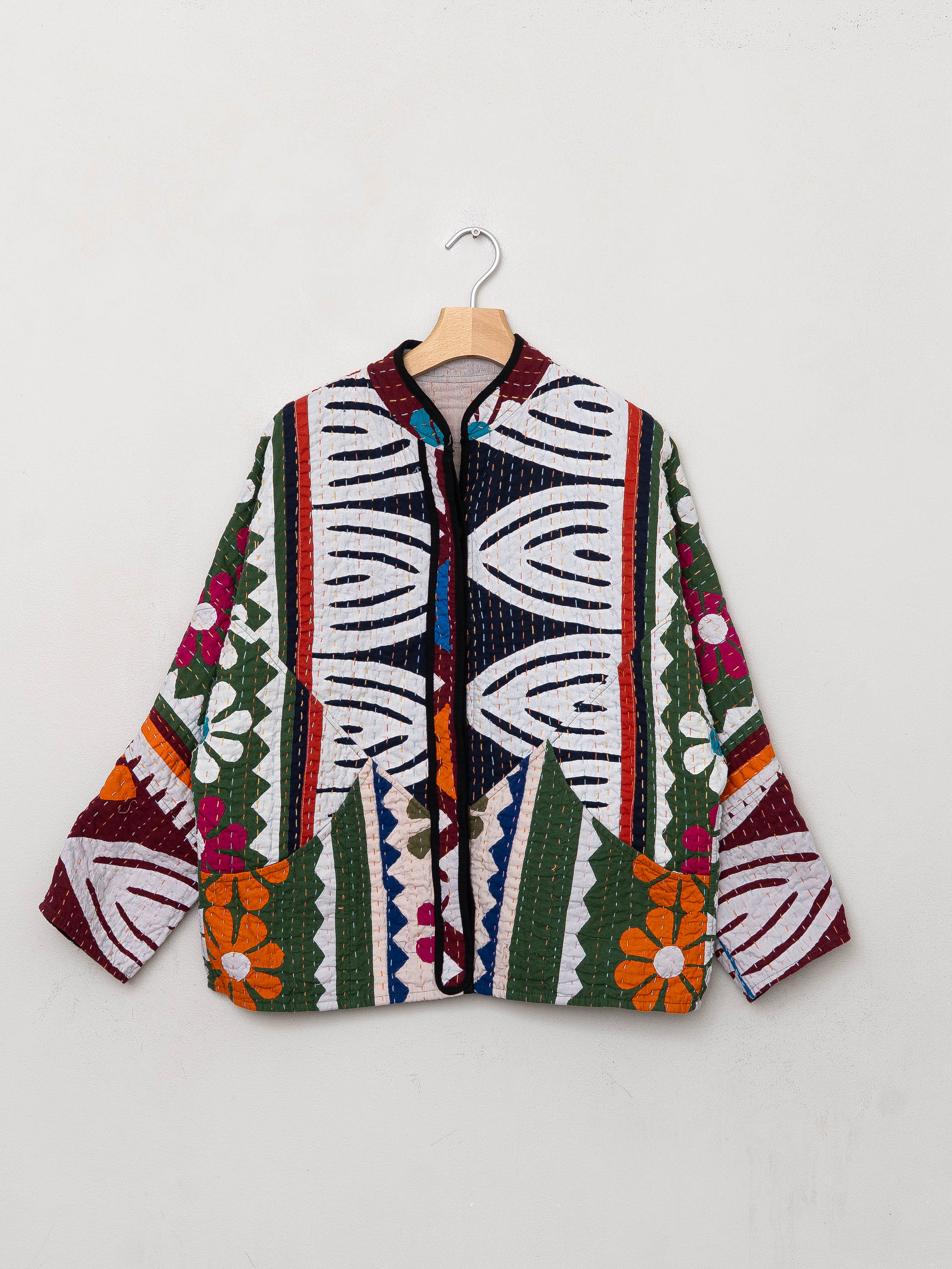 The Ladhiya Petite Suzani Cut Out Kantha Jacket
