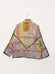 The Ladhiya Petite Quilted Patchwork Kantha Jacket