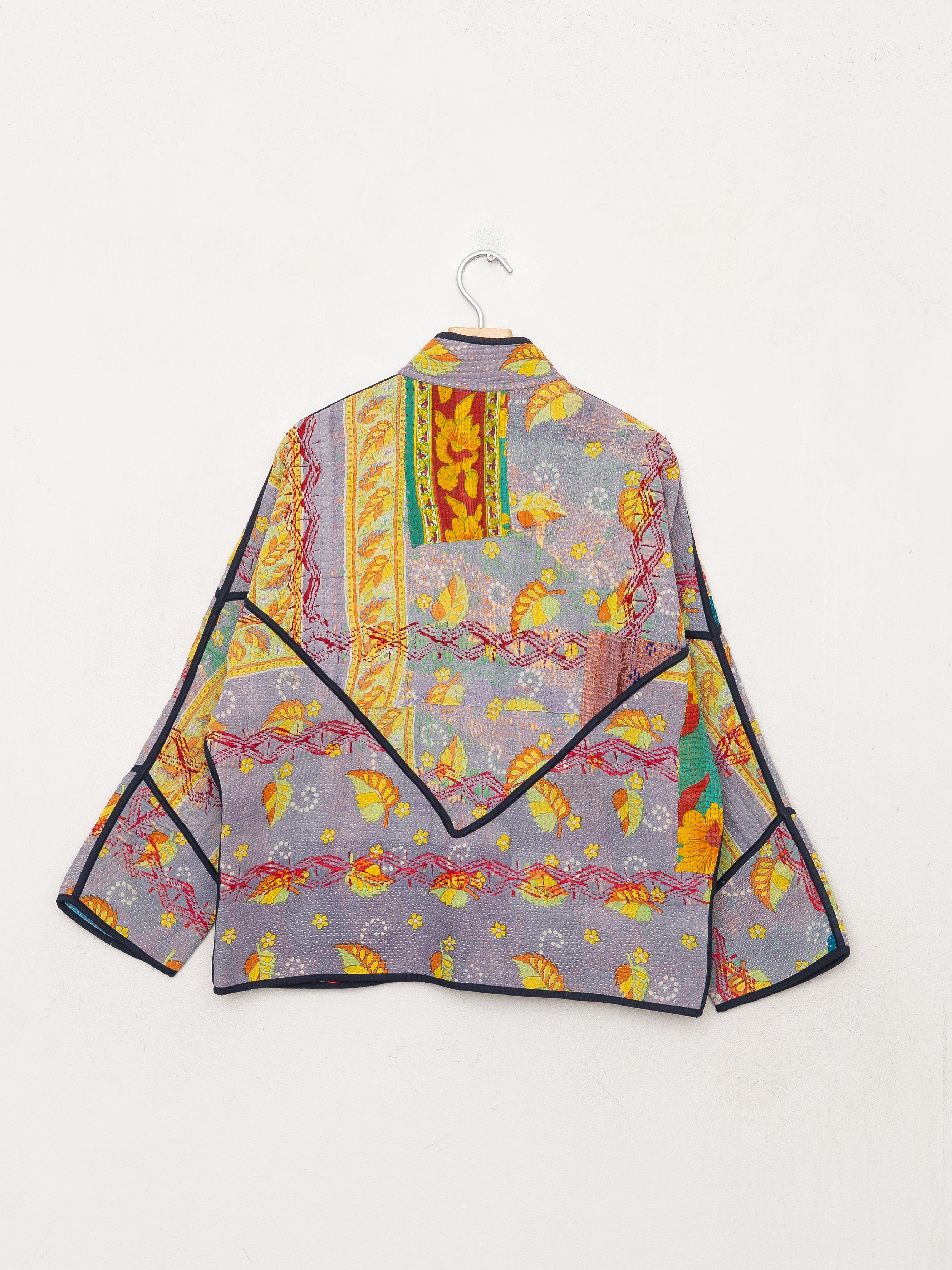 The Ladhiya Petite Quilted Patchwork Kantha Jacket