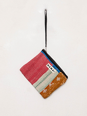 The Biju Vintage Kantha Quilted Zipper Pouch