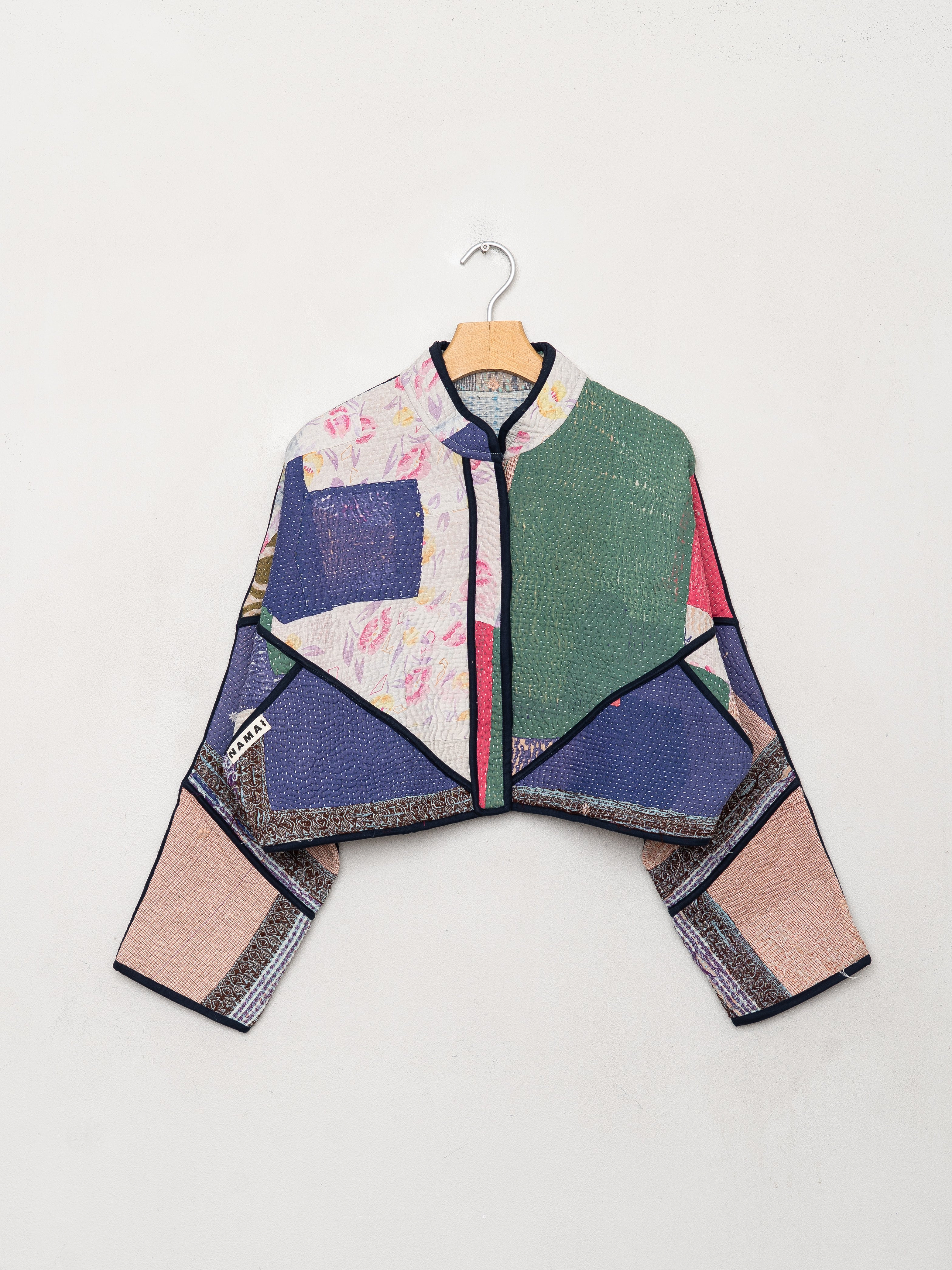 The Kaira Cropped Quilted Patchwork Kantha Jacket Wholesale