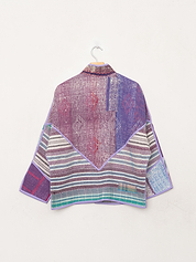 The Ladhiya Petite Quilted Patchwork Kantha Jacket