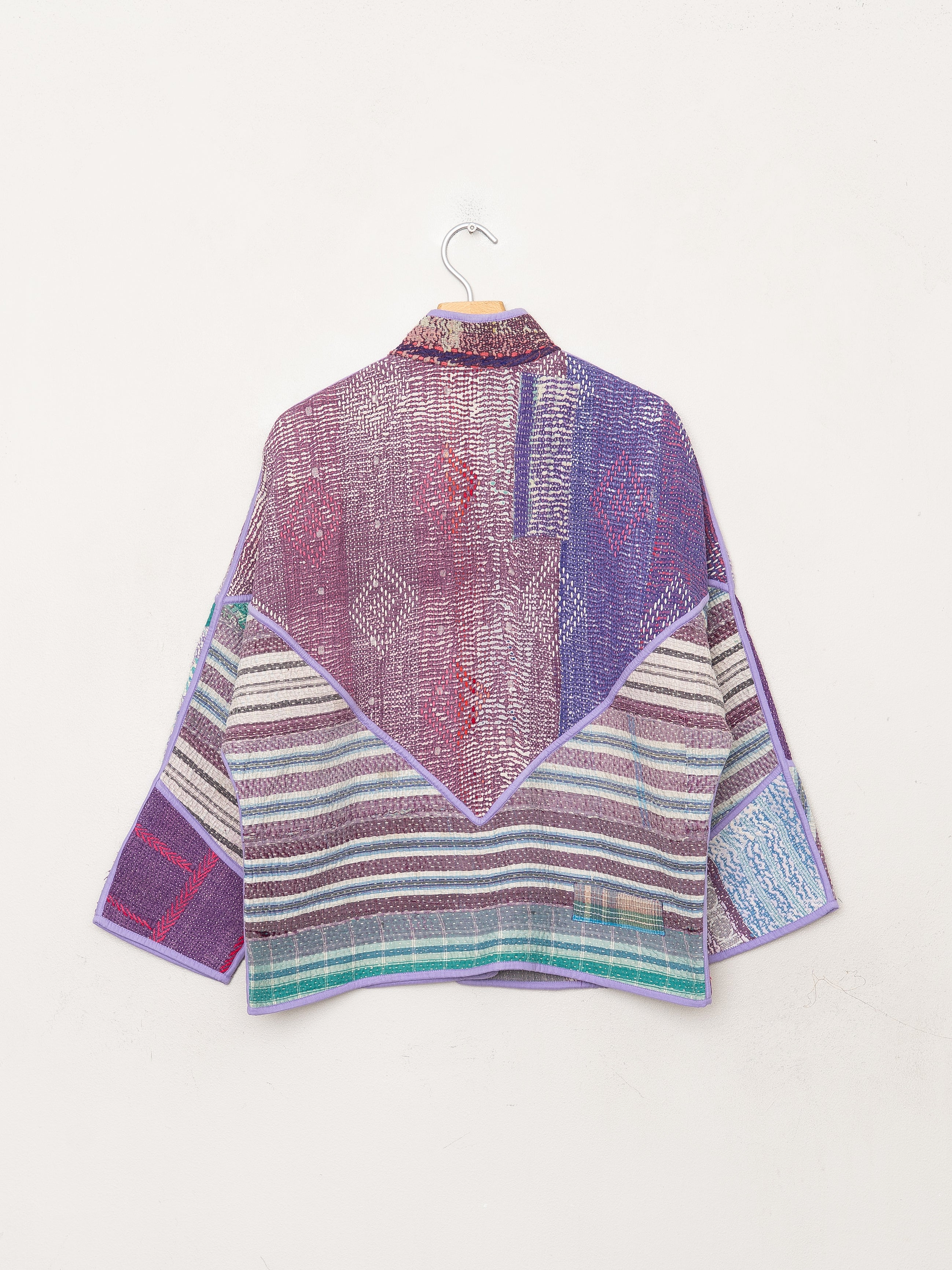 The Ladhiya Petite Quilted Patchwork Kantha Jacket