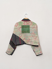 The Kaira Cropped Quilted Patchwork Kantha Jacket Wholesale