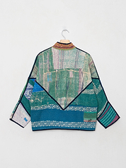 The Ladhiya Petite Quilted Patchwork Kantha Jacket