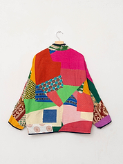 The Ladhiya Quilted Patchwork Kantha Jacket