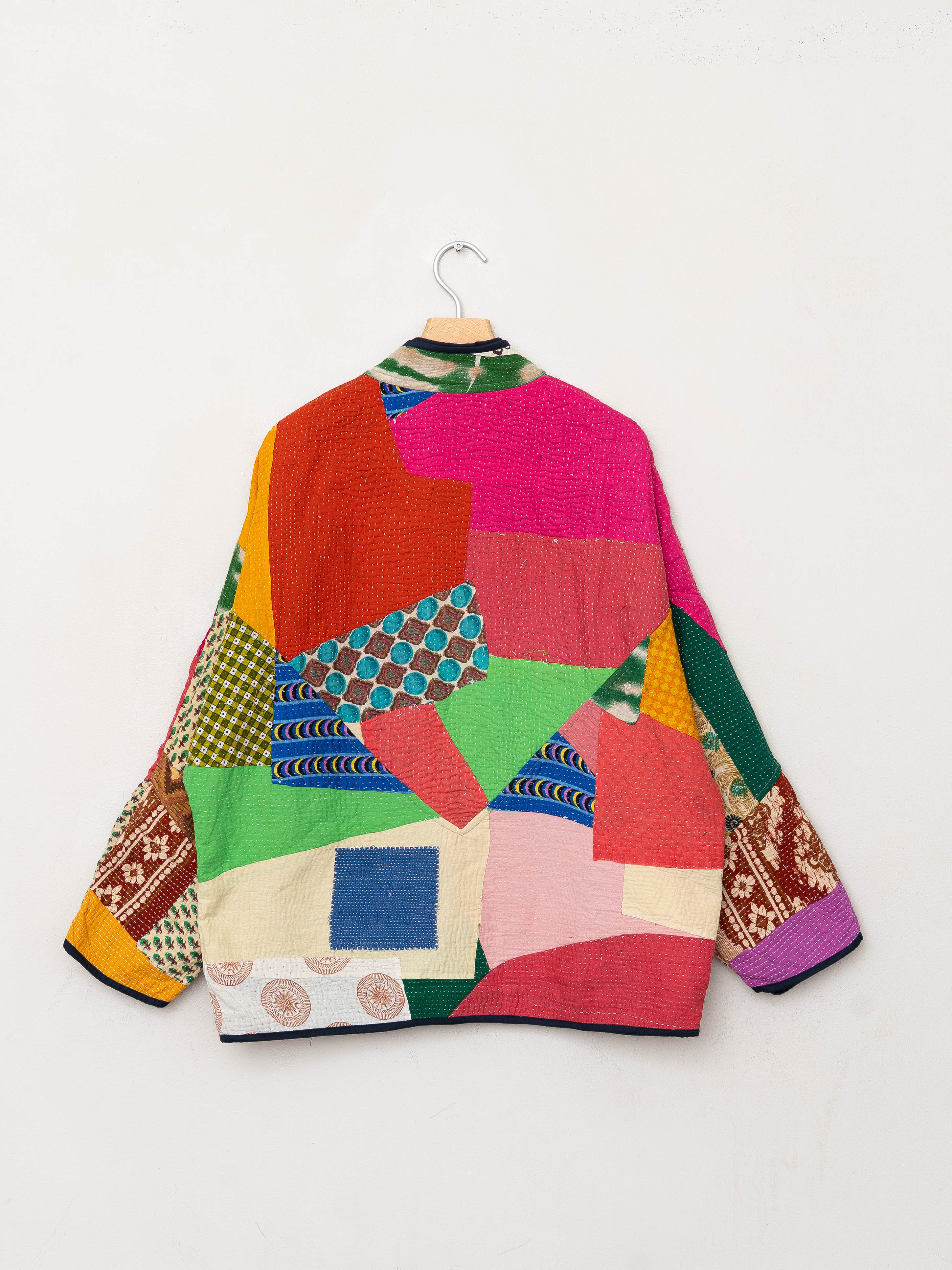 The Ladhiya Quilted Patchwork Kantha Jacket