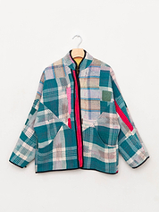 The Ladhiya Quilted Patchwork Kantha Jacket
