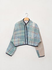 The Kaira Cropped Quilted Patchwork Kantha Jacket Wholesale