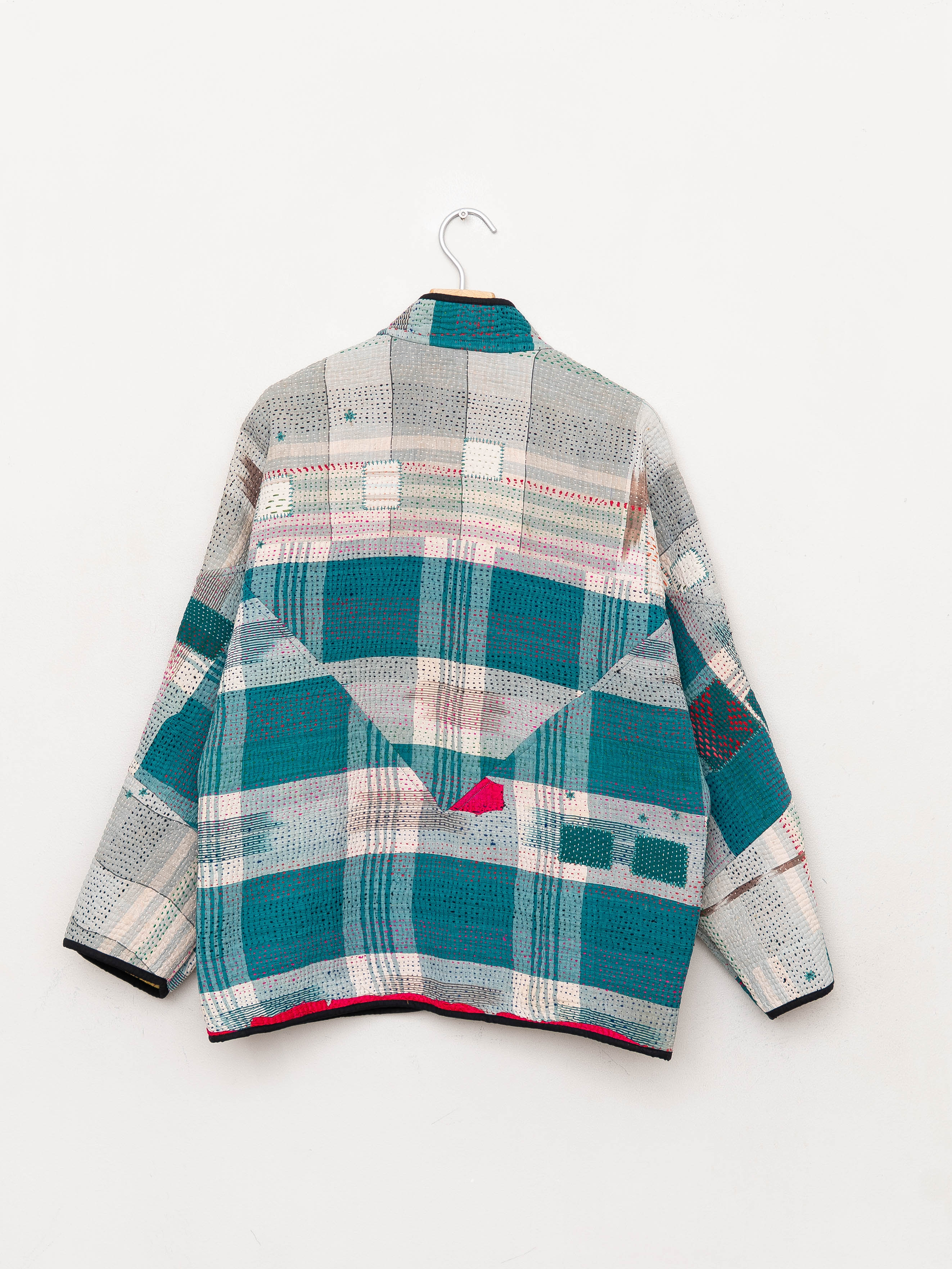 The Ladhiya Quilted Patchwork Kantha Jacket