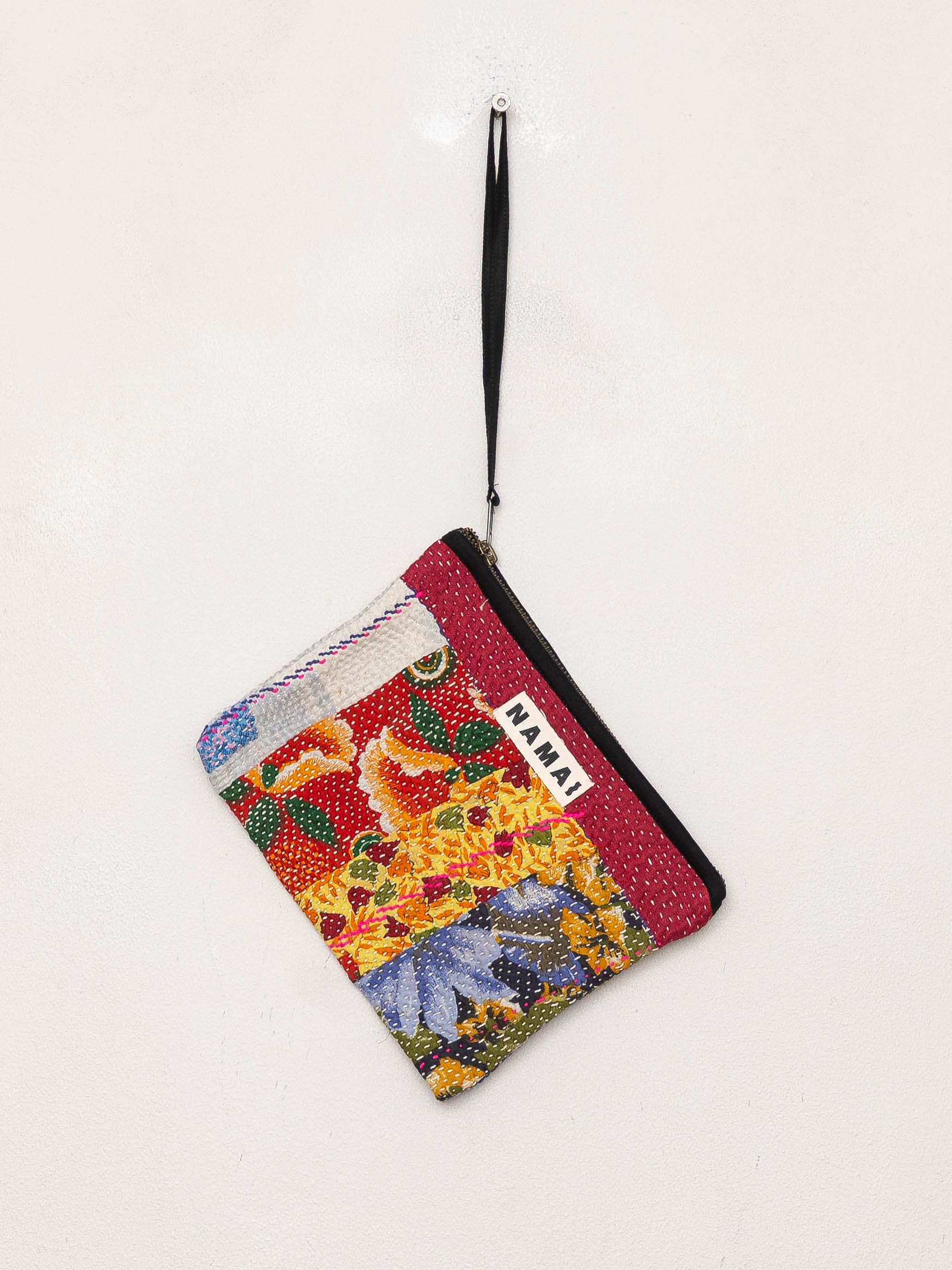 The Biju Vintage Kantha Quilted Zipper Pouch