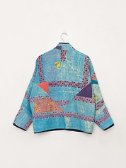 The Ladhiya Petite Quilted Patchwork Kantha Jacket