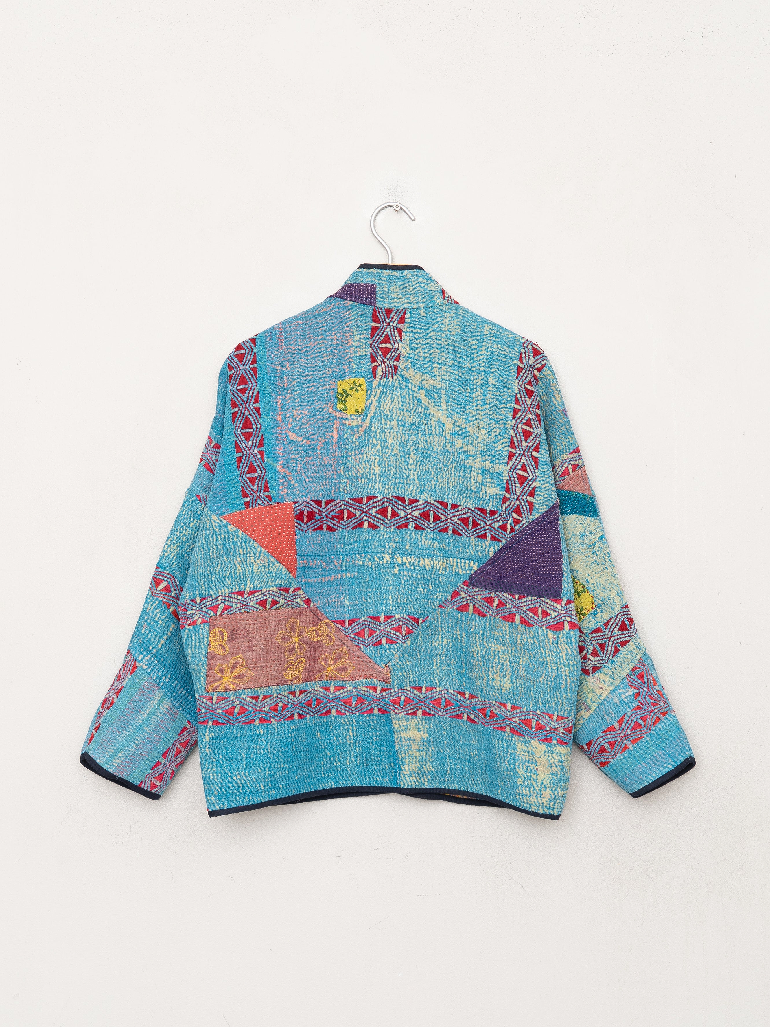 The Ladhiya Petite Quilted Patchwork Kantha Jacket