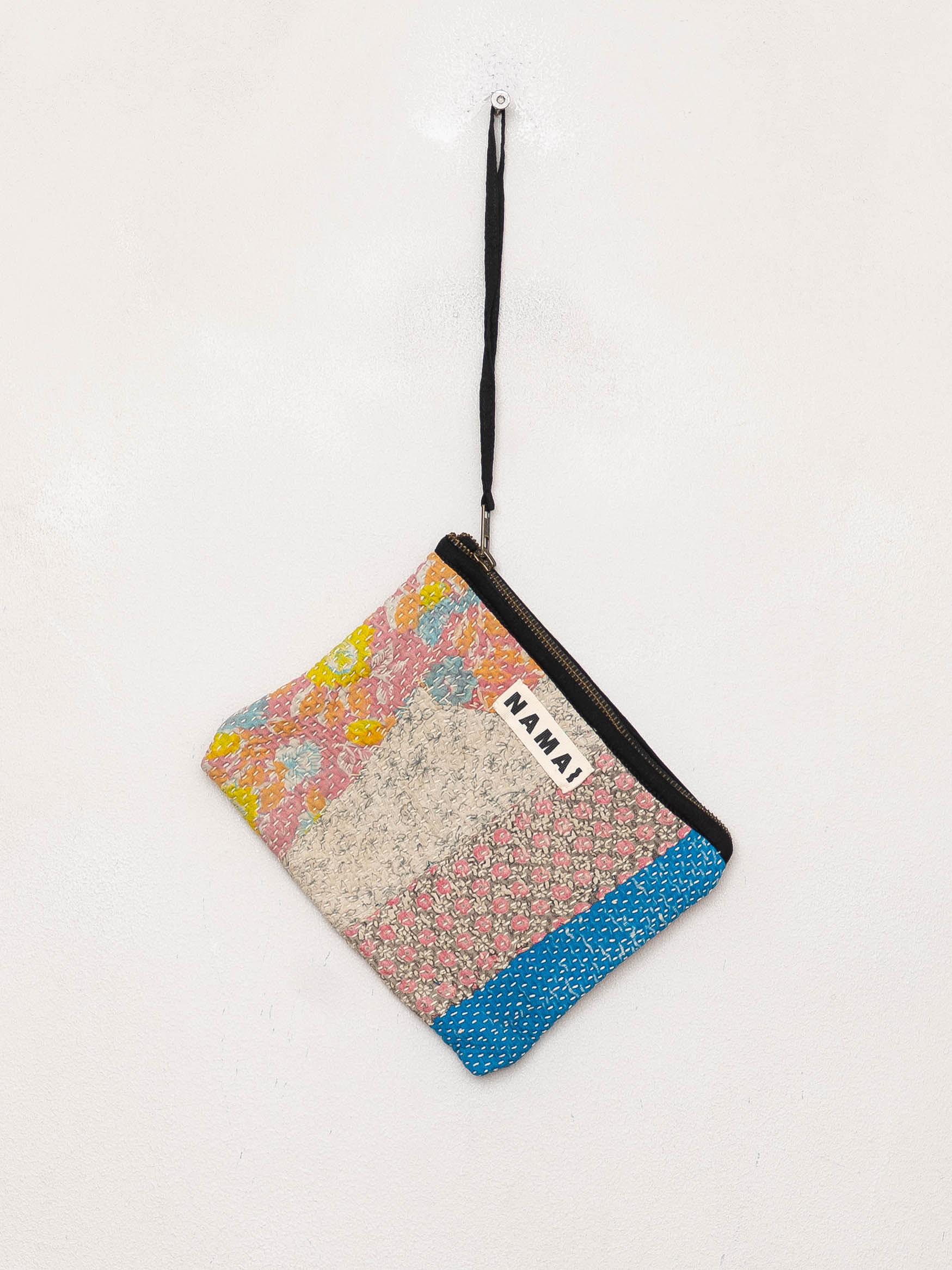 The Biju Vintage Kantha Quilted Zipper Pouch