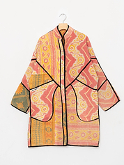 The Sai Quilted Patchwork Kantha Coat