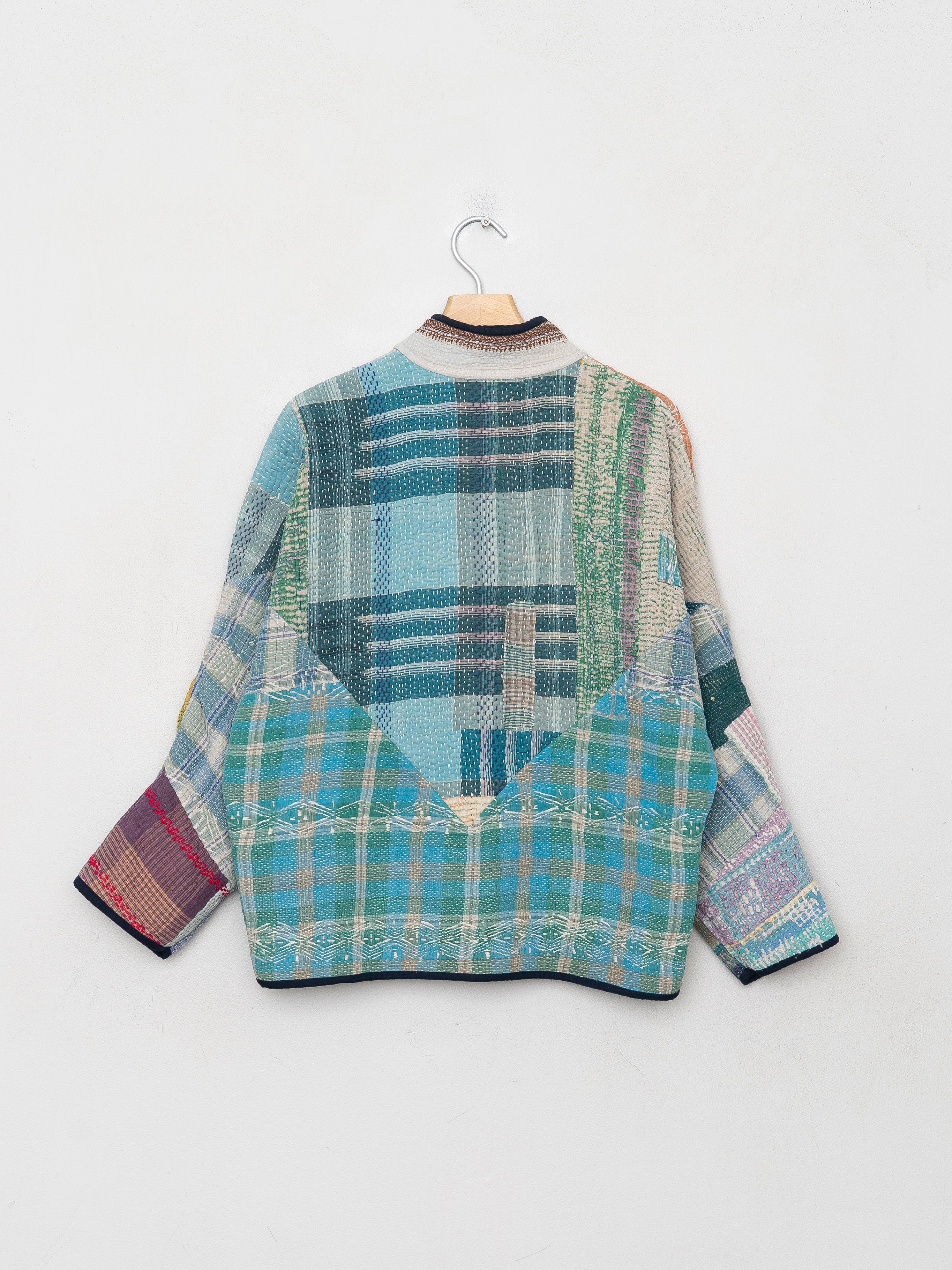The Ladhiya Petite Quilted Patchwork Kantha Jacket