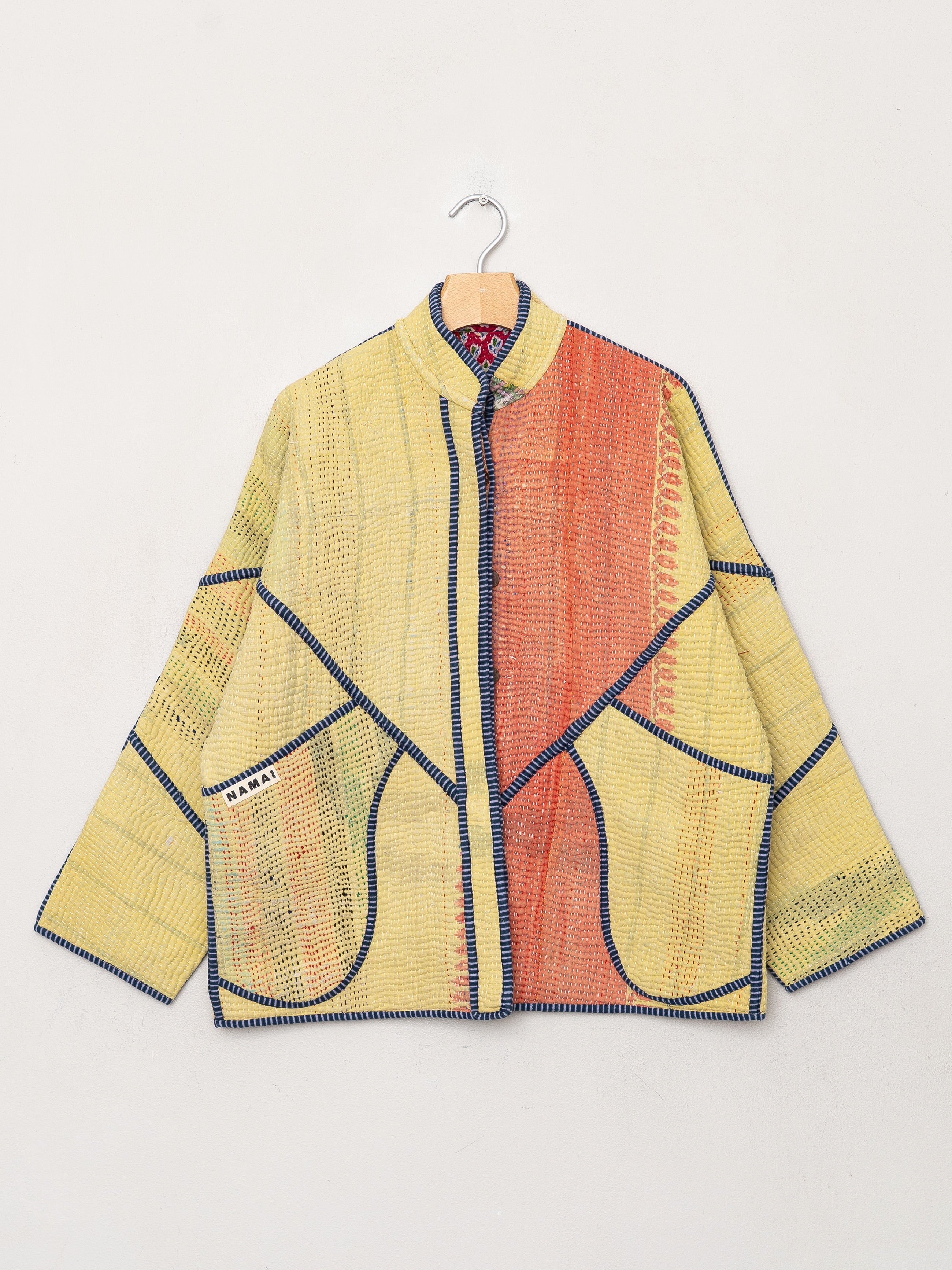 The Ladhiya Quilted Patchwork Kantha Jacket