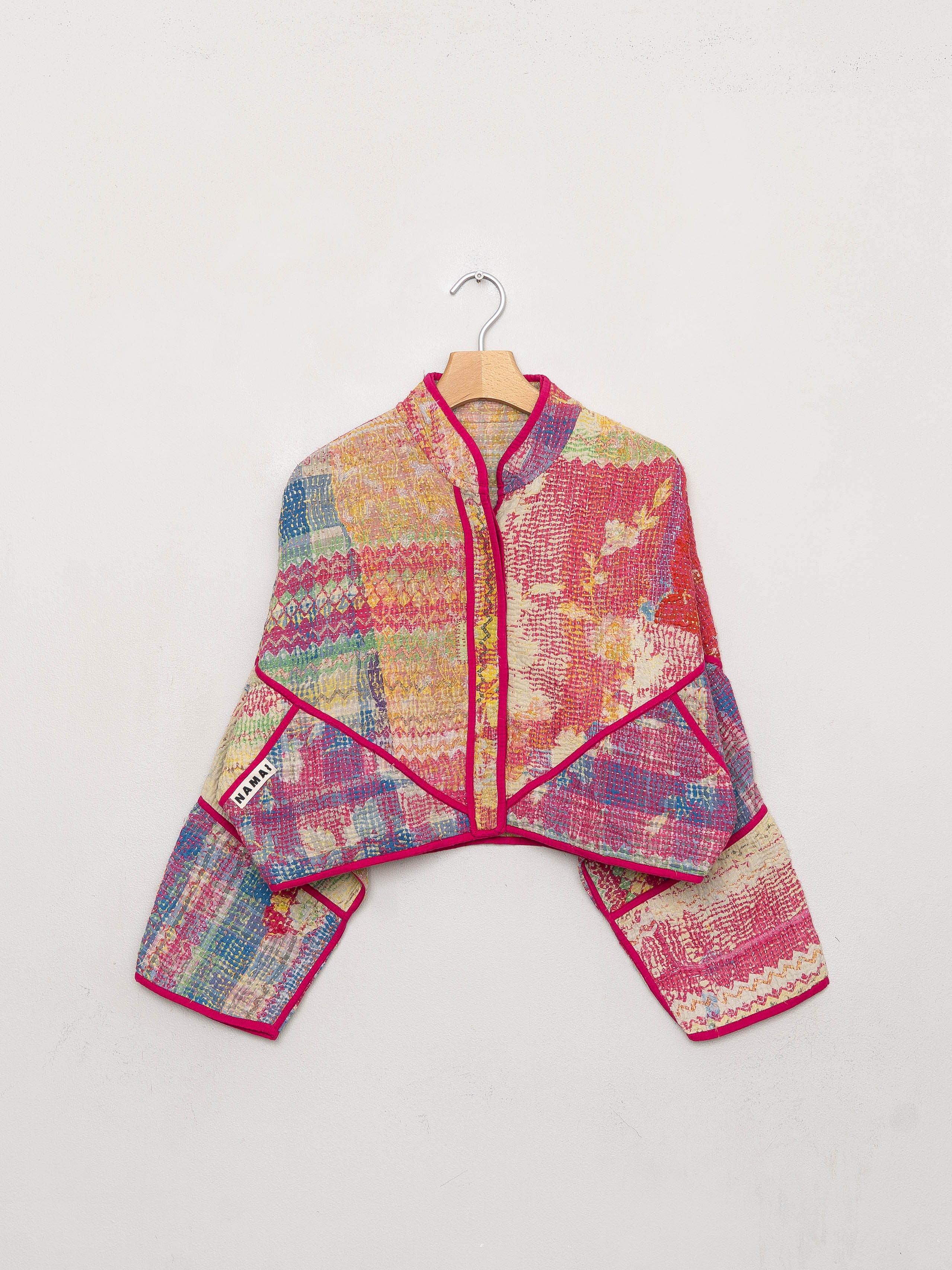 The Kaira Cropped Quilted Patchwork Kantha Jacket Wholesale