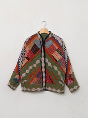 The Ladhiya Petite Suzani Cut Out Kantha Jacket