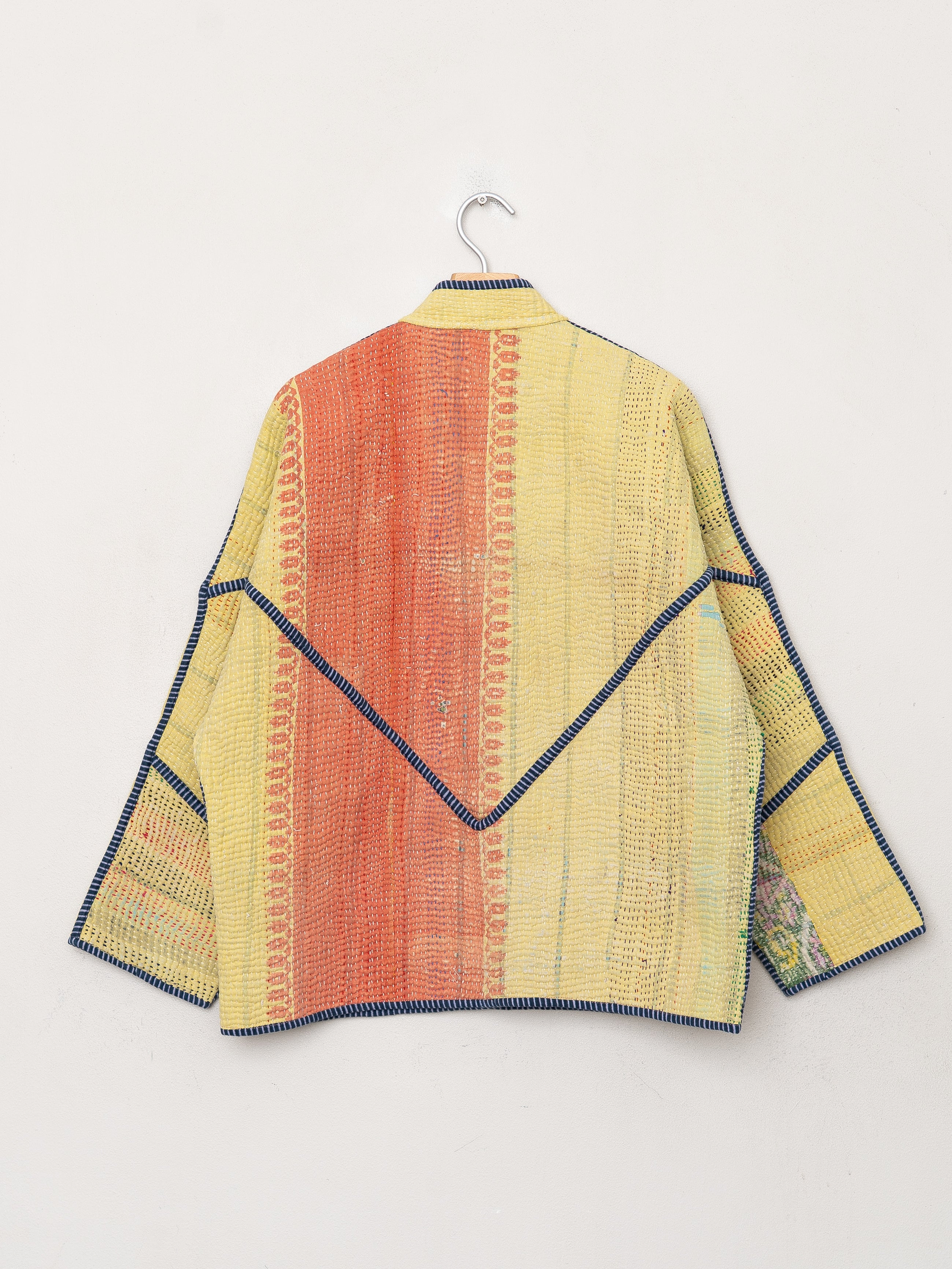The Ladhiya Quilted Patchwork Kantha Jacket