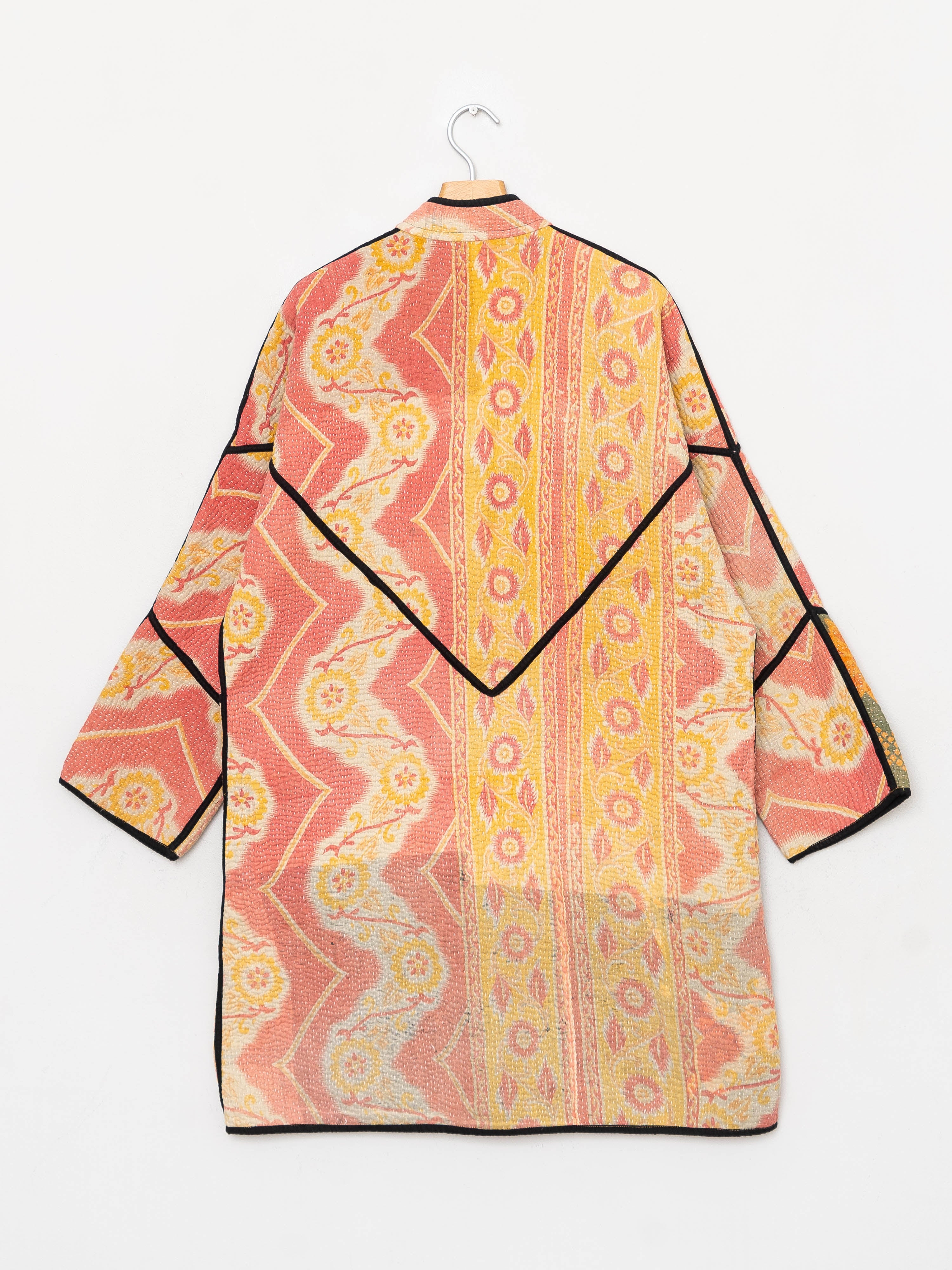 The Sai Quilted Patchwork Kantha Coat
