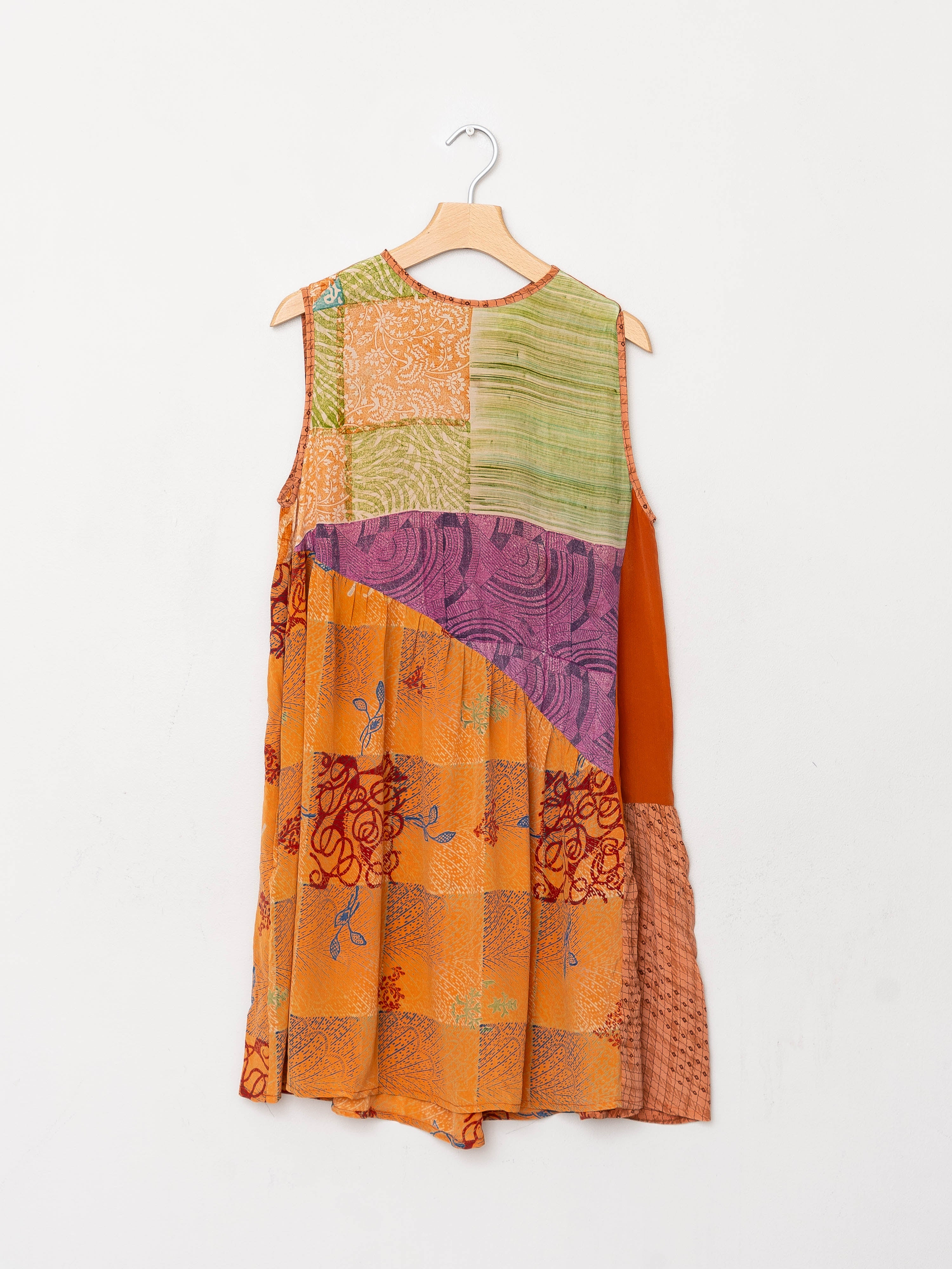 The Anan Short Dress  - Extra Small / Small - Upcycled Silk