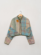 The Kaira Cropped Quilted Patchwork Kantha Jacket Wholesale
